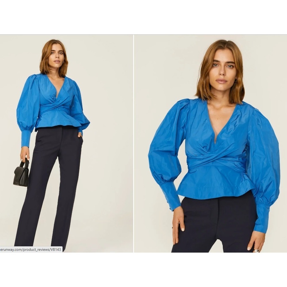 Veronica Beard Seema Peplum Top